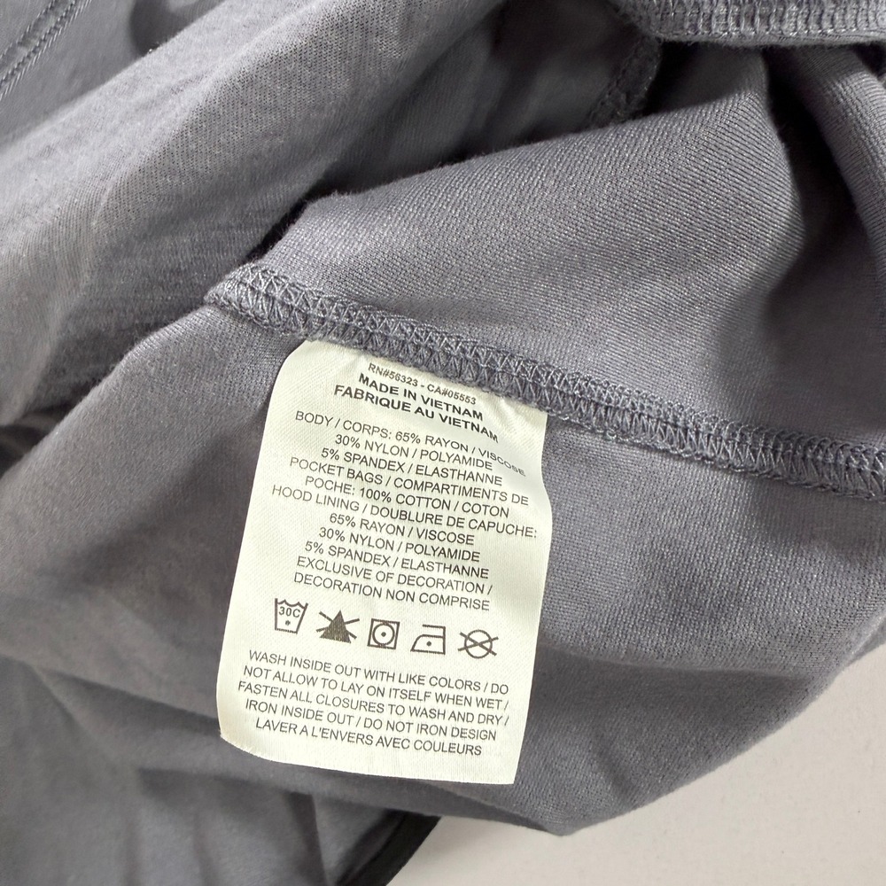 Nike Hoodie Mens Medium Gray Carbon Tech Lightweight Full Zip Stretch - Picture 6 of 10